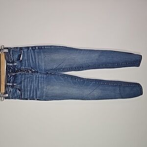 American Eagle next level stretch size 4 super high rise button fly jeggings